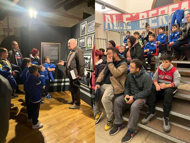 Anche l'Under 7 del Frassinelle visita la mostra 