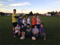 Parte alla grande la prima giornata di allenamento per i Polli giallo-blu del Rugby Frassinelle